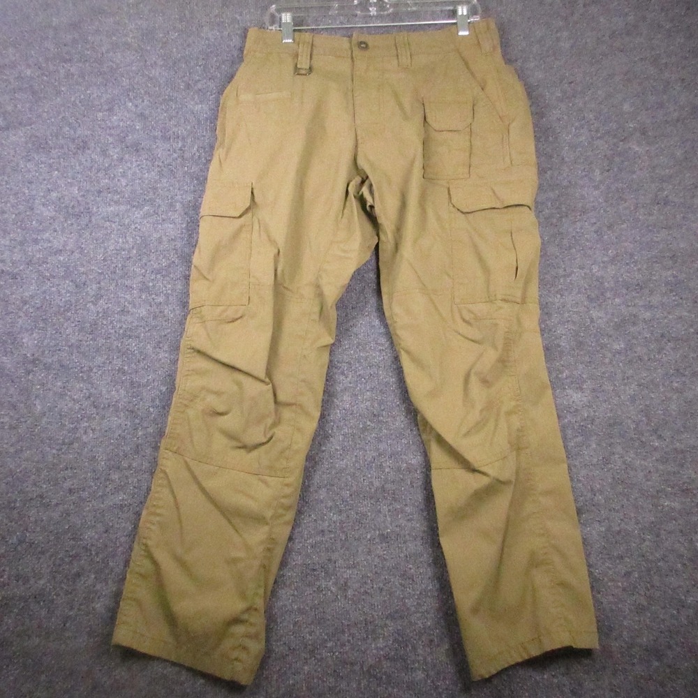 5.11 Tactical Pants Mens 32x30 Beige Cargo Canvas Relaxed Workwear Utility